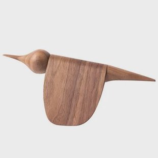 Gazzda Tica decoratie vogel walnoot