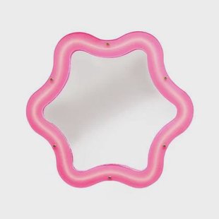 Seletti Supercurve Tiny Flower spiegel met verlichting 86x78 roze