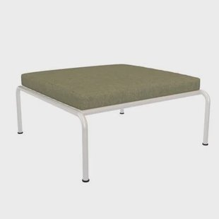 Houe Avon Ottoman voetenbank frame wit stof Leaf Houe Avon Ottoman voetenbank frame wit stof Leaf