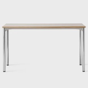 Audo Copenhagen Co eettafel 140x70 chroom|crème