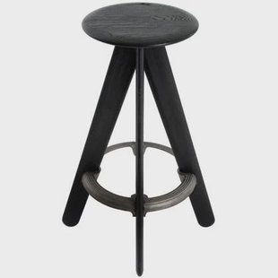 Slab Bar Stool barkruk zwart