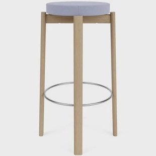 Audo Copenhagen Passage barkruk H76 naturel eiken Vidar Purple