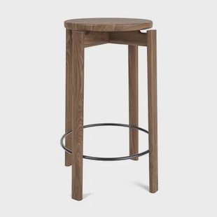 Audo Copenhagen Passage barkruk H65 walnoot|zwart