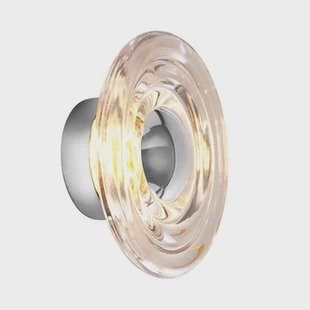 Tom Dixon Press wandlamp LED mini Ø21.5 transparant