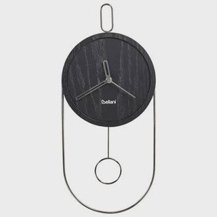 Beliani - SIERRE - Wandklok - Zwart - MDF