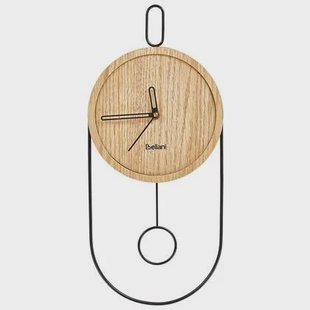 Beliani - SIERRE - Wandklok - Lichtbruin - MDF