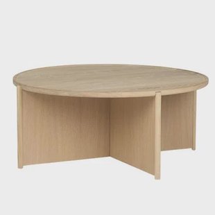 Northern Cling salontafel Ø90 licht eiken