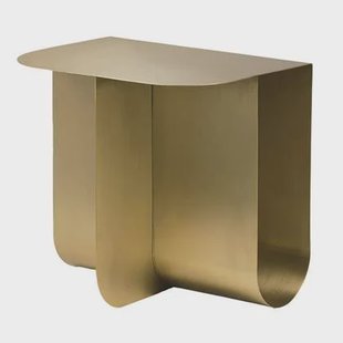 Mass bijzettafel messing