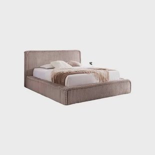 by fonQ Ruffle Bedframe - 160 x 200 cm - Taupe
