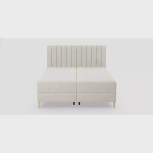 by fonQ Pazara Boxspring met Opbergruimte 180 x 200 cm - Crème / Naturel