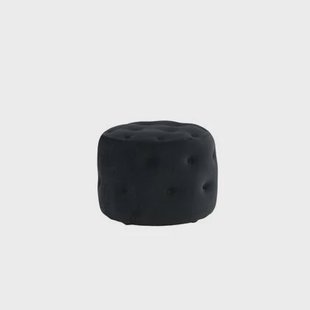 Venture Home Benjamin Hocker | Poef ⌀55 - Zwart