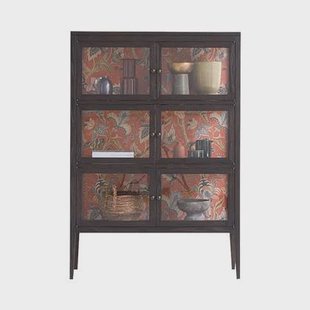 Tikamoon - Tana - Vitrinekast van iepenhout