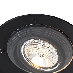 QAZQA Set van 6 moderne buiten grondspots zwart AR70 verstelbaar IP65 QAZQA Set van 6 moderne buiten grondspots zwart AR70 verstelbaar IP65