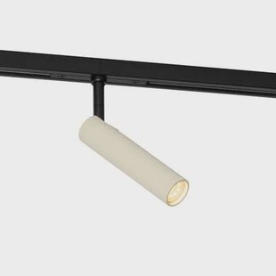 QAZQA Moderne spot beige met zwart voor railsysteem 1-fase - Slimline