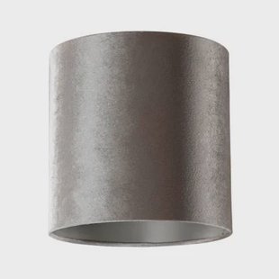 QAZQA Velours lampenkap taupe rond 35|35|20