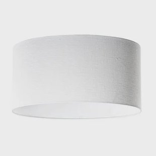 QAZQA Linnen lampenkap wit ovaal 50|33|25