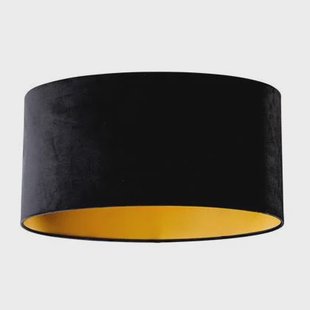 QAZQA Velours lampenkamp zwart ovaal 50|33|25