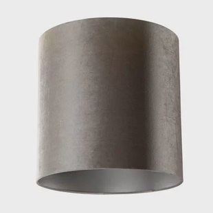 QAZQA Velours lampenkap taupe cilinder 40|40|40