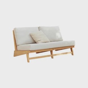 Tikamoon - 2-zitstuinbankje Olia van teakhout