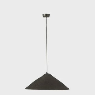 J-Line hanglamp Hoed Moonj - jute - zwart - small