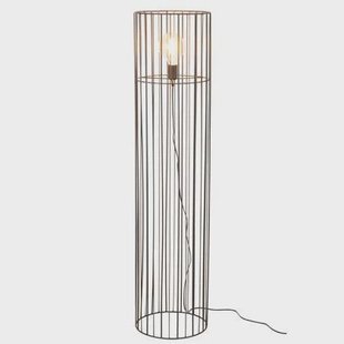 Lamp Staand Rond Metaal Zwart