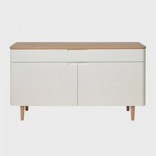 Nordic Home Rune dressoir - 140 cm - eikenhout -naturel|wit Nordic Home Rune dressoir - 140 cm - eikenhout -naturel|wit