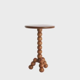 Light & Living Bijzettafel Veglio - Lichtbruin - Ø35cm