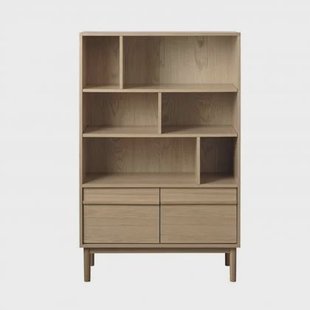 Nordic Home Casey boekenkast - naturel Nordic Home Casey boekenkast - naturel