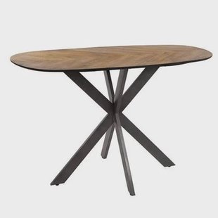 Hoyz Collection - Bartafel 140 Organisch - Gerecycled Teakhout Fineer