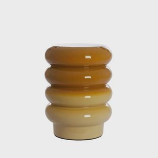 Light&living Bijzettafel Ø30x39 cm MIROGI glanzend okergeel