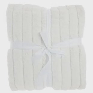 Unique Living - Bedsprei Rib Dove White - 180x240cm