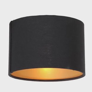 Steinhauer - kap - Shade - zwart - linnen - Ø 13cm - E14 - K3333SS