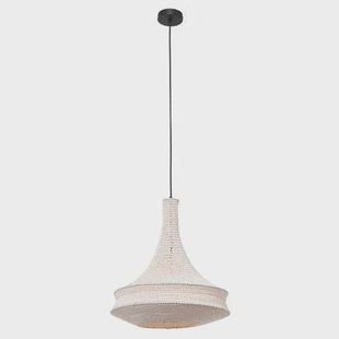 Anne Lighting - hanglamp - Marrakesch - wit - touw - Ø 50cm - E27 -