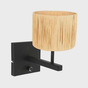 Steinhauer - wandlamp - Stang - zwart - gras metaal - bedlampje - E27