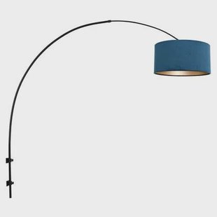 Steinhauer - wandlamp - Gramineus - zwart - metaal velours stof - E27