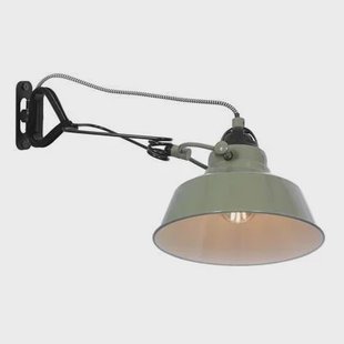 Mexlite - wandlamp - Nove - groen - metaal - Ø 18cm - E27 - 1320G