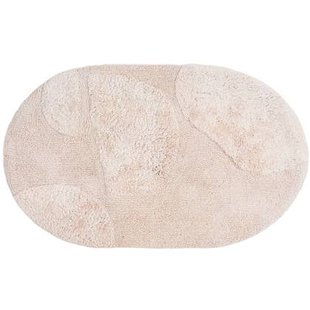 Veer Carpets - Badmat Boaz - Beige Ovaal 50 x 80 cm