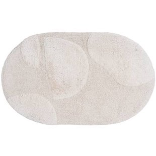 Veer Carpets - Badmat Boaz - Creme Ovaal 50 x 80 cm