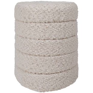 Home67 - Poef Rosa Naturel 53 x ø43 cm Home67 - Poef Rosa Naturel 53 x ø43 cm