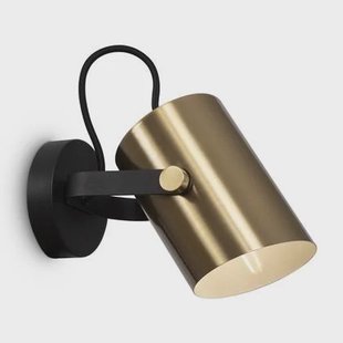 Maytoni - Wandlamp Elori - Zwart en messing - Ø10