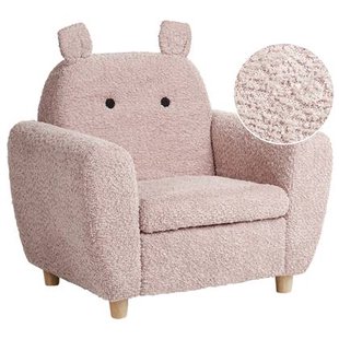 Beliani - MARIBO - Kinderfauteuil - Roze - Bouclé Beliani - MARIBO - Kinderfauteuil - Roze - Bouclé