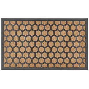 Beliani-TANDYKUL-Deurmat-Natuurlijk|Zwart-45 x 75 cm-Polyester