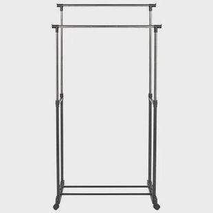 Beliani - GILMER - Kledingrek - Zwart - Metaal