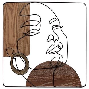 Beliani - CALIFORNIUM - Wanddecoratie - Donkerbruin - IJzer|MDF