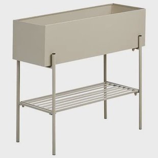 Beliani - VINCA - Verhoogde plantenbak - Beige - Metaal