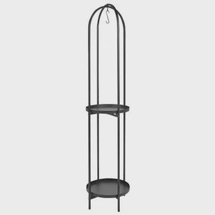 Beliani - TAMARIX - Planten standaard - Zwart - 35 x 160 cm - Metaal