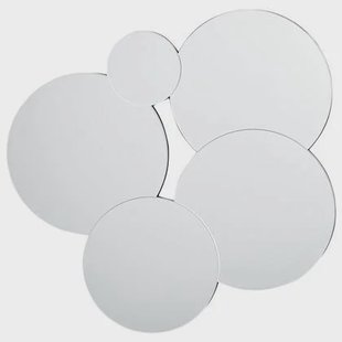 Beliani - CLAIS - Wandspiegel - Zilver- 80 x 82 cm - Glas