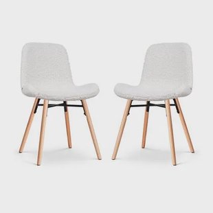 Nolon Nena-Fé Eetkamerstoelen Set van 2 - Teddy Wit - Hout