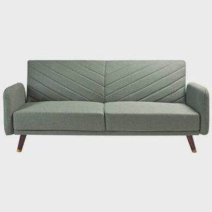 Beliani - SENJA - Slaapbank 3-zits - Lichtgroen - Kunstlinnen