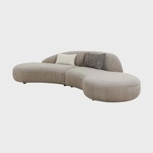 Artichok Milo zitbank met organische vorm - beige